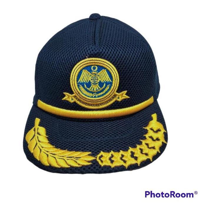 TOPI KEMENHUB / TOPI DISHUB / TOPI PERHUBUNGAN / TOPI PERHUBUNGAN GOLONGAN 3D / TOPI PERHUBUNGAN GOL