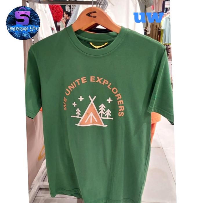 kaos pria camel active bahan katun 100% Original. hijau