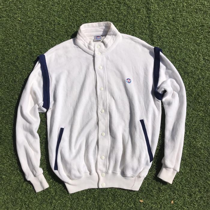 Vintage Vuarnet France Sportswear Varsity jacket 80s Firm Casual Paninaro boys  Sweat towel cotton m