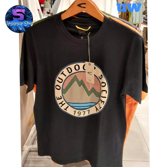 kaos pria camel active bahan katun 100% Original. black
