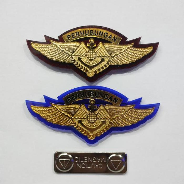 WING PERHUBUNGAN / WING DISHUB / WING PERHUBUNGAN MAGNET / WING PERHUBUNGAN ETCHING / ATRIBUT PDH KE