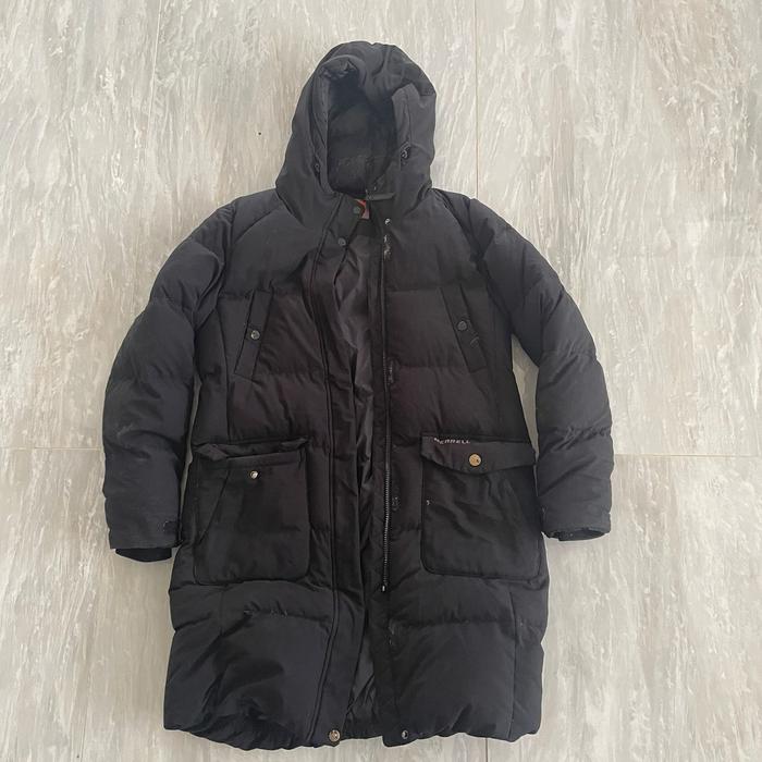 preloved MERRELL coat puffer jacket hooded winter snow
