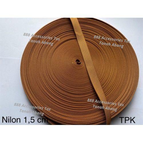 Tali Webbing Nylon Bintik Timbul, Tali Tas 1.5 cm IMPOR