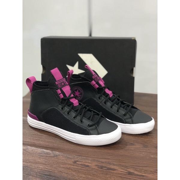 Sepatu Sneakers Converse Chuck Taylor All Star Ultra Mid Top Black  Purple Original BNIB (168834C)