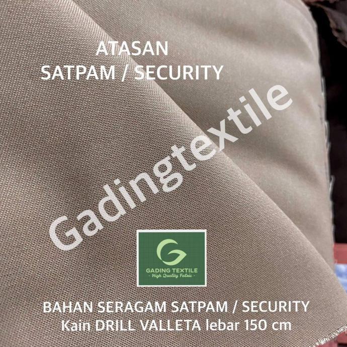 bahan seragam POLISI SATPAM SECURITY DRILL VALLETA celana kemeja PDH