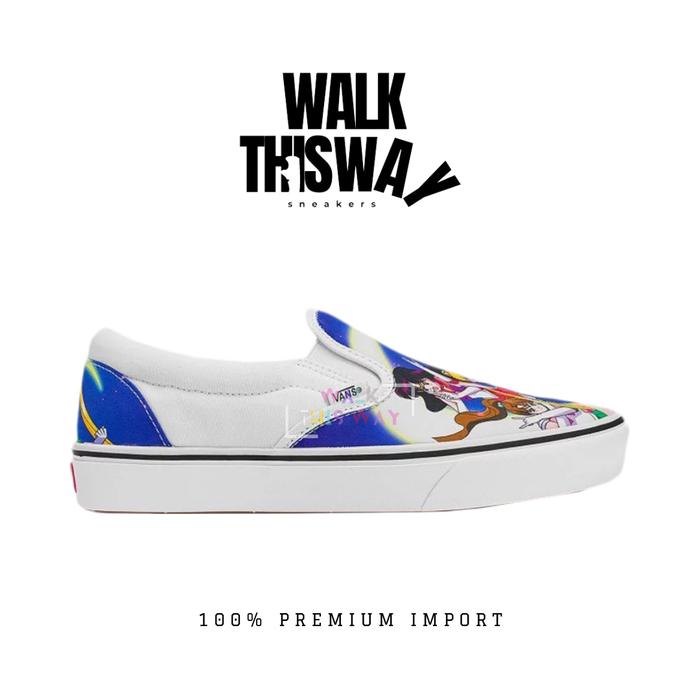sepatu pria sneakers vans slip on / sepatu vans / sneakers slip on / comfycush moon sailor
