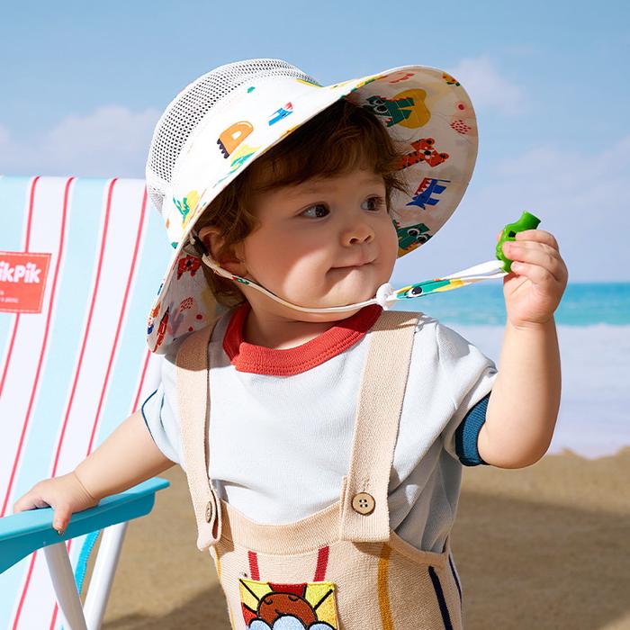 Swimming Fun - Kocotree Topi anak anti UPF50+ / Baby Sun Block Cap with Whistle and adjustable