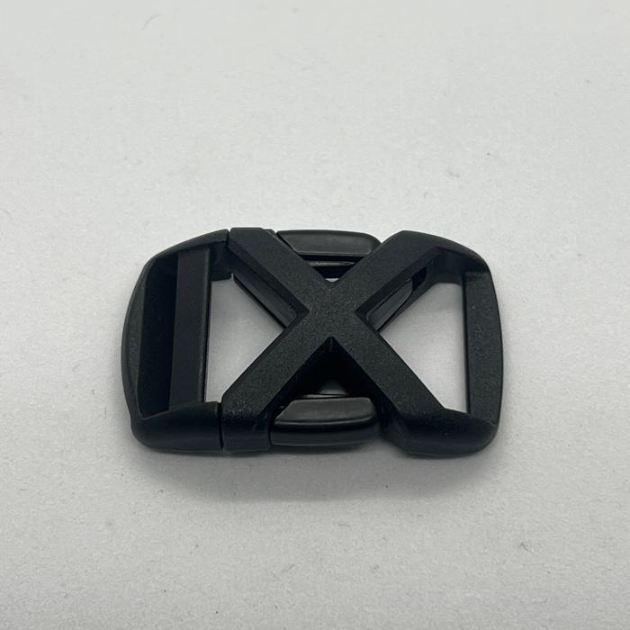 woojin kross hitam single  adjust buckle woojin  20 mm / 2 cm  single  adjuster hitam  ring sodok 23