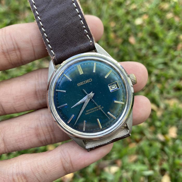 Jam Tangan vintage Seiko Sea Horse Rare Colectible Blue Dial japan market jdm jadul kuno antik langk