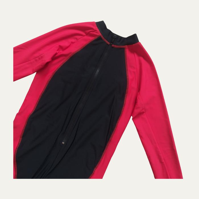 Preloved Baju Renang Swimsuit Wanita Panjang Hijab Friendly Merah Hitam