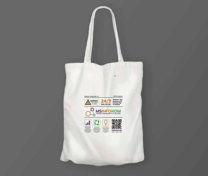 Totebag Custom Ukuran 40x60  Sablon 1 Sisi