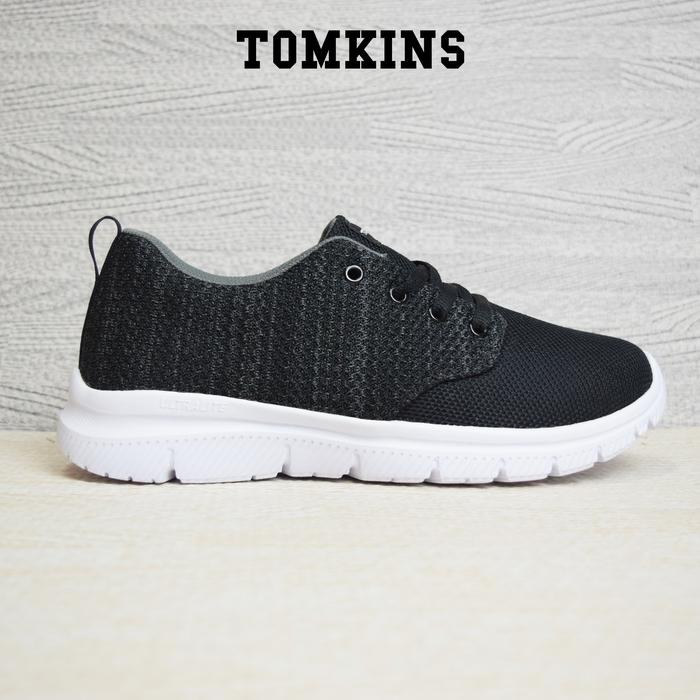 TOMKINS Gamera Beta - Black Grey Sepatu Sneakers Pria