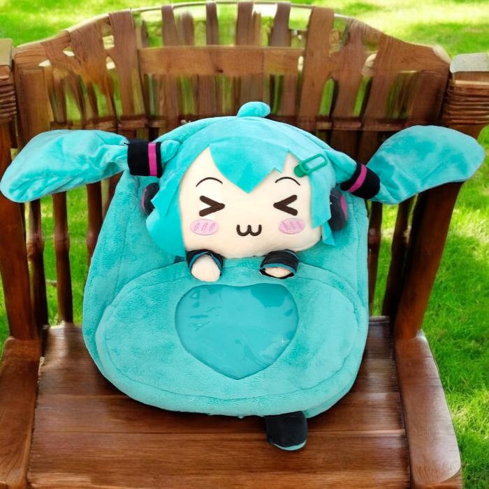 Tas Hatsune Miku . Boneka Hatsune Miku. Tas backpack. Tas Anime