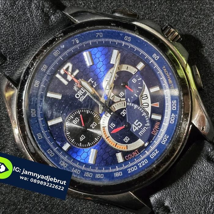Jam Orient Sports Chronograph Original Bekas