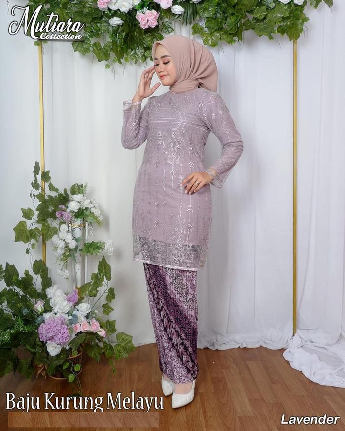 setelan kebaya brokat modern setelan celana kulot tunik rok plisket