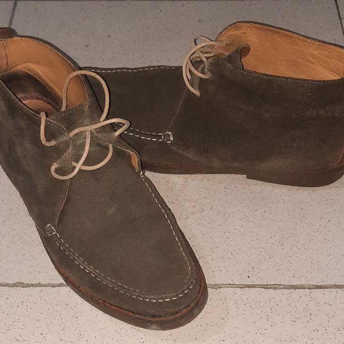 Sepatu pria Massimo Dutti size 42 (bahan suede) preloved with box