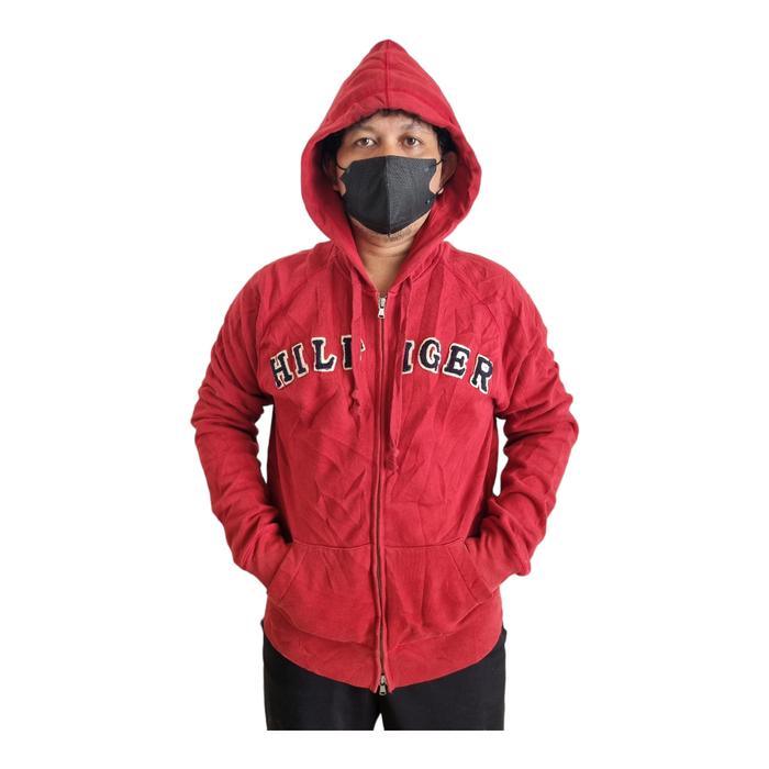 JAKET HOODIE TOMMY HILFIGER PRIA WANITA SECOND BRANDED IMPORT