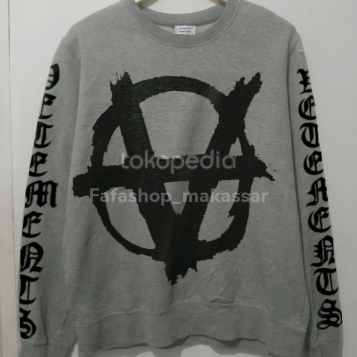 crewneck unisex vetements anarchy Sweater