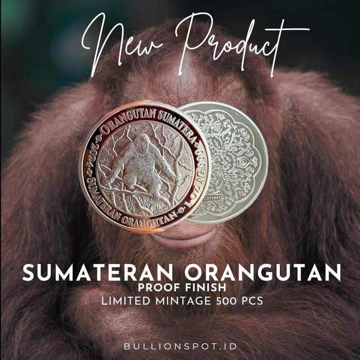 koin perak grading pcgs PR69 orangutan 1 oz