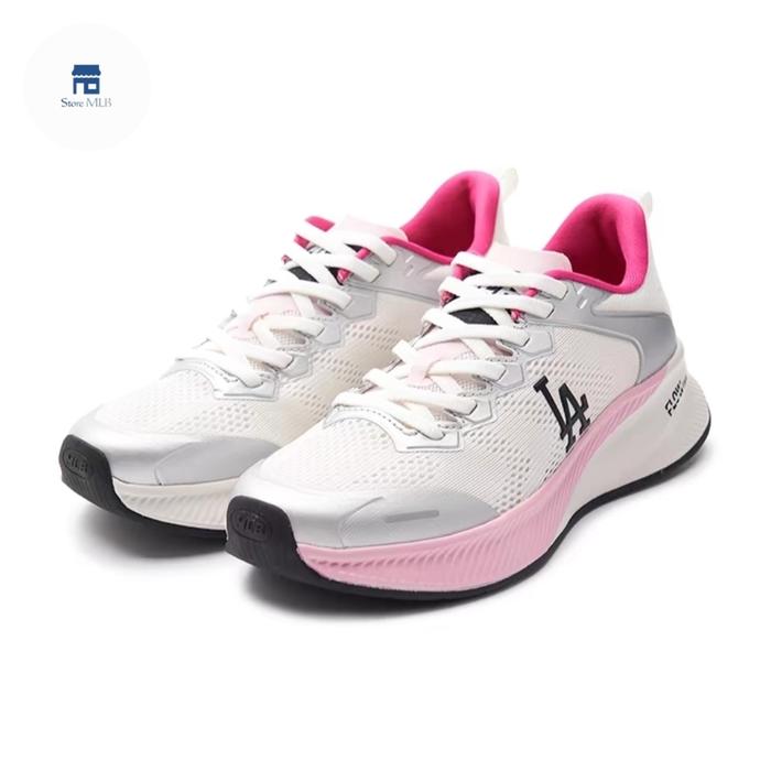 MLB Athflow LA Dodgers Sneakers Shoes White Pink 100% Original