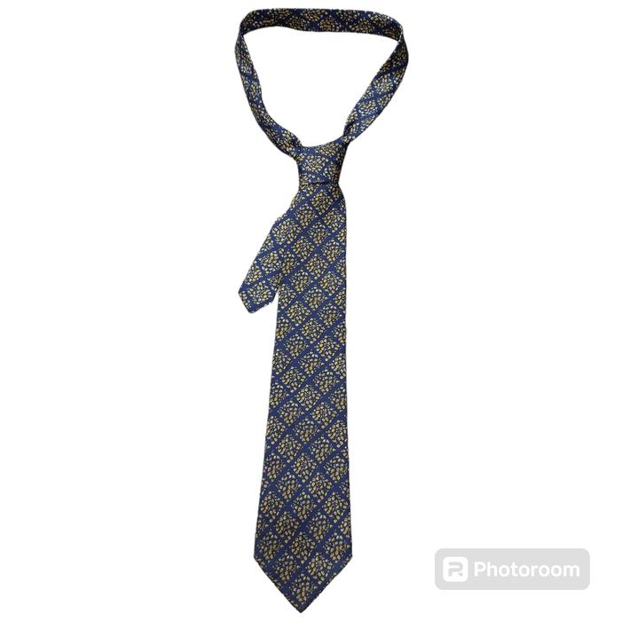ysl Saint Lauren Tie Dasi Slik Navy