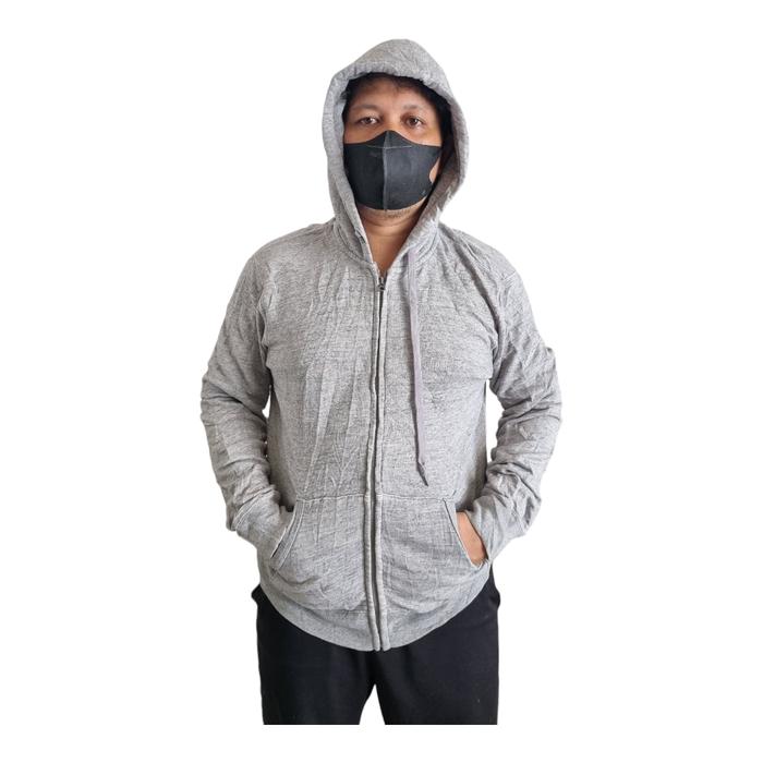JAKET HOODIE PRIA WANITA UNIQLO SECOND BRANDED IMPORT ABU