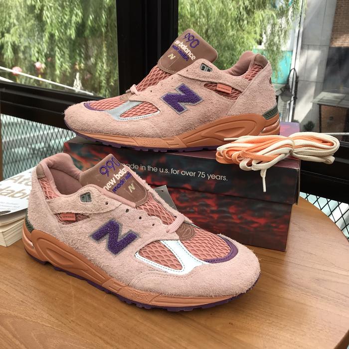 Salehe Bembury x NB 990v2 Made in USA Sand Be The Time Rose