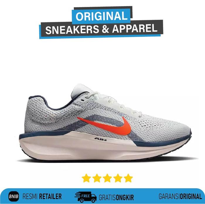 NIKE Air Zoom Winflo 11 Road Running Sail/Total Orange/Thunder Blue/Light Iron Ore
