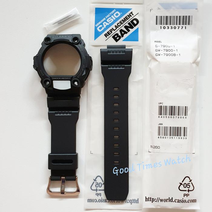 PAKET BEZEL STRAP G-SHOCK GW-7900B-1 GW 7900B GW 7900 G 7900 CASIO ORIGINAL