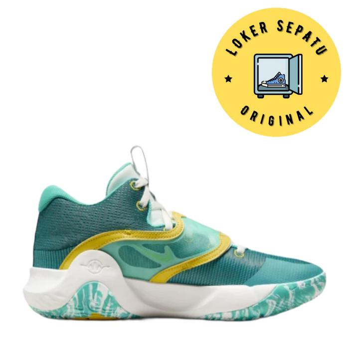 SEPATU BASKET PRIA NIKE KD TREY 5 X EP  GREEN SHOCK DJ7554 300 ORIGINAL BNIB RESMI