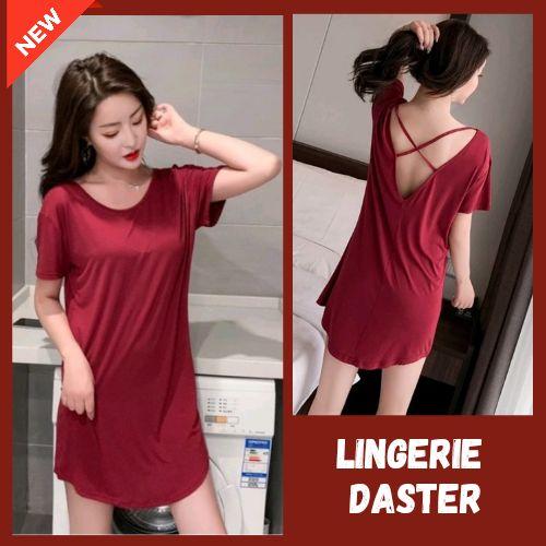 Lingerie Sexy Daster  Nightdress Gaun Malam Seksi Buka Belakang Premium