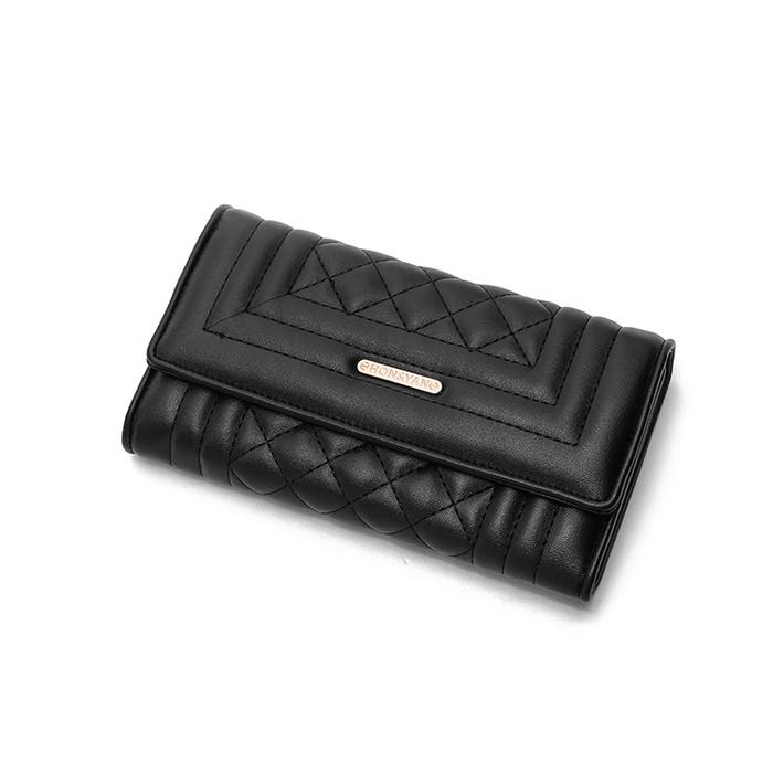 HON&YAN JESSICA BLACK LONG WALLET | INCLUDE FREE DUSTBAG+PAPERBAG | Dompet Panjang Import Clutch