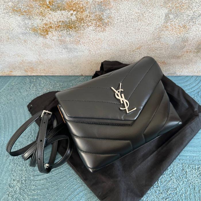 YSL Saint Laurent Toy Loulou Lou Black SHW