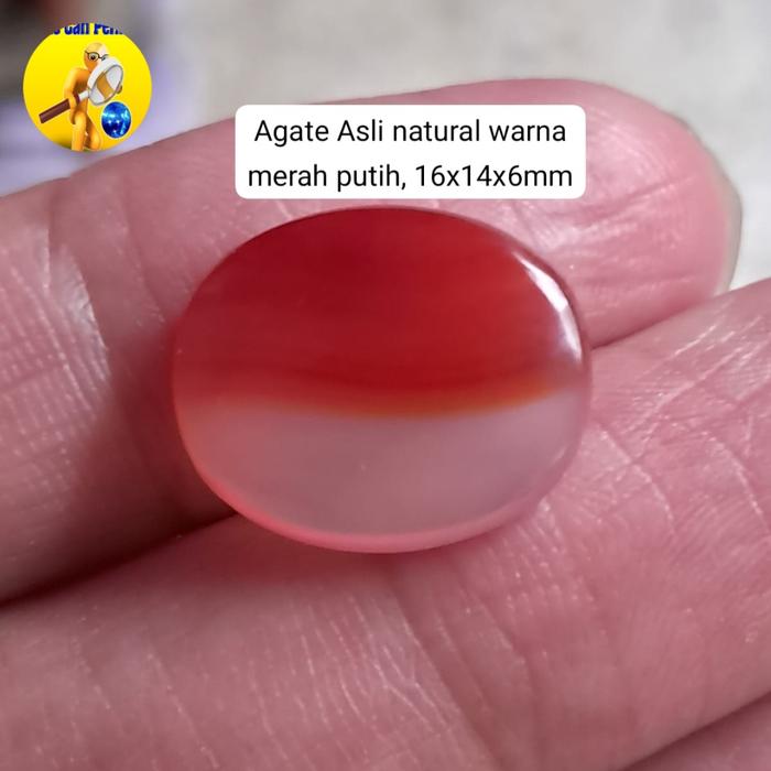 Batu akik merah putih asli pacitan bagus dan asli