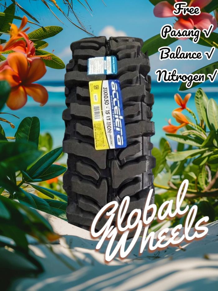 Ban mobil R15 accelera badak extreme 31 10,5 R15 | ban mobil ring 15 offroad