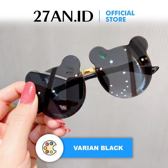 Iu Kacamata Hitam Anti Uv Model Mickey Mouse Gaya Retro Untuk Anak