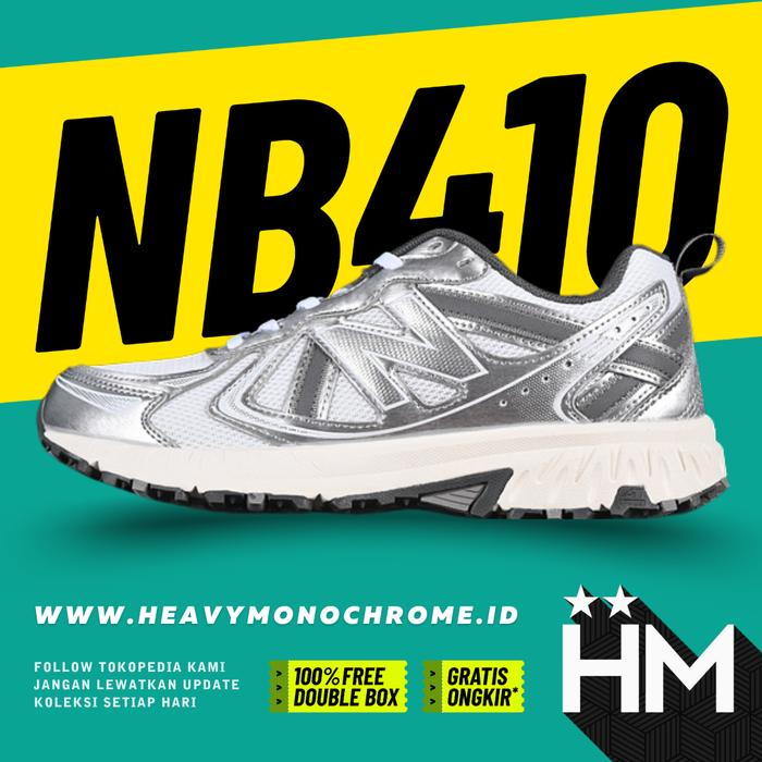 NB Balance 410 v5 White Silver Sneaker MT410KM5 (Size 36-45)