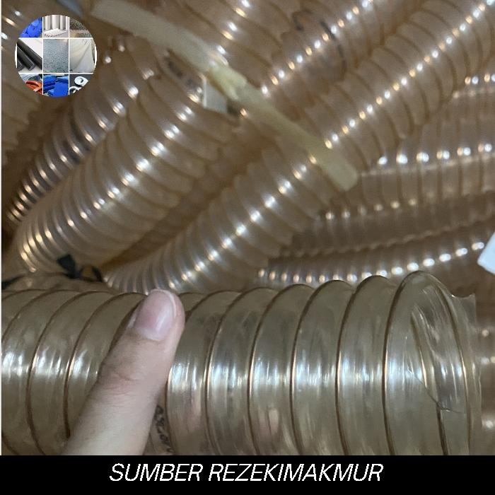 selang pu fleksibel vakum / selang pu ducting 8" × 1m