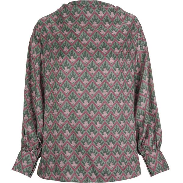 Blouse Wanita BENANG JARUM Reverie Satin Blouse - Tea Rose