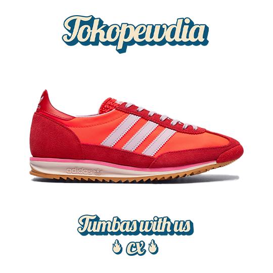 Adidas SL 72 OG Solar Red Ice Lavender Better Scarlet JH7392 Sepatu Baru Dalam Kotak 100% Asli & Dij