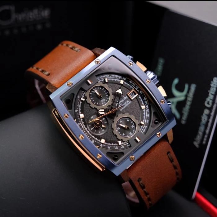 ALEXANDRE CHRISTIE AC 6376 ROSEGOLD BLUE BROWN AC6376 PRIA ORIGINAL