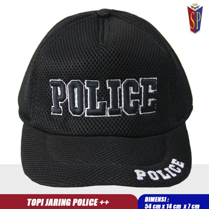 Topi Jaring Police - Topi Police Mesh