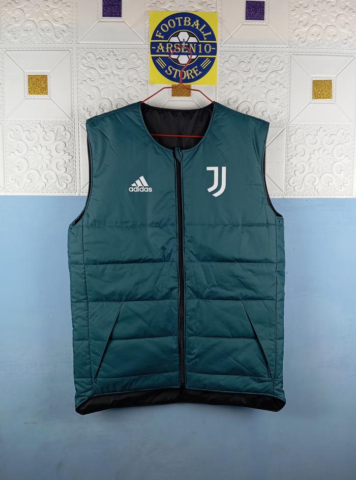 Juventus Reversible Vest Original BNWT "Adidas" Green/Black Size S