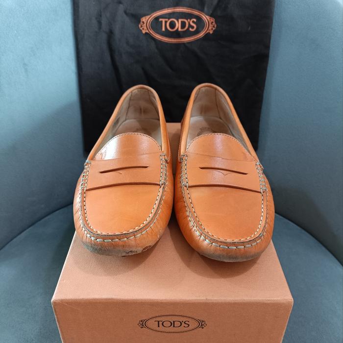sepatu Tods loafer women Orange
