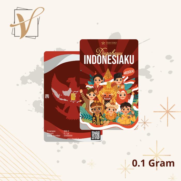 Logam Mulia Micro Gold StarGold Edisi Merdeka - 0.1 Gram