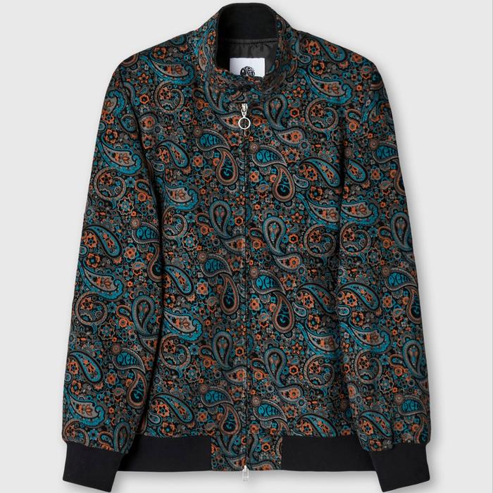 Pretty Green Paisley Cord Harrington Jacket Original