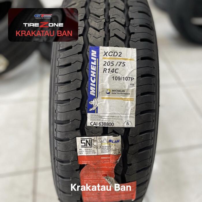 Ban mobil 205 75 r14 Michelin XCD 2 ukuran 205/75 r14 untuk L300 Isuzu Traga 205 75 14 XCD2
