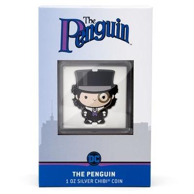Proof Silver Coin The Penguin DC Comic Chibi series 1 oz 2023 | Koin Perak Proof Berwarna Niue