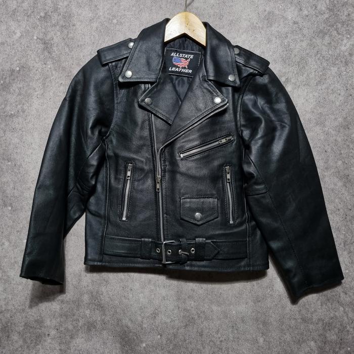 Jaket Kulit Ramones All State Leather Kids 5-6thn 2XL NO Schott Perfecto NYC Harley Davidson Vanson 