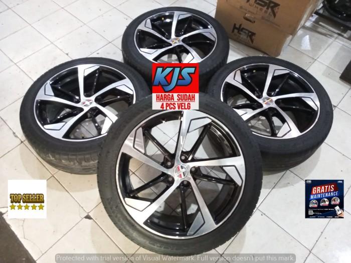 Pelek Mobil Racing Second R19 HSR Arai Pcd 5x112 Ban Bonus Ring 19 Buat Mercy Innova CRV Xtrail Camr